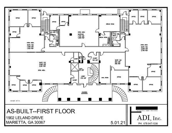 PRIME OFFICE SPACE FOR LEASE-MARIETTA, GA: 1900 Leland Dr SE, Marietta, GA 30067